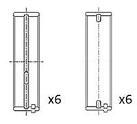 Cuscinetto albero a gomiti per AUDI VOLVO VW 100 200 80 850 90 CALIFORNIA COUPE