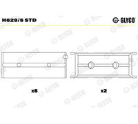Cuscinetto albero a gomiti per BMW 1500-2000 1502-2002 1600 GT 2000 3 5
