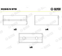 Cuscinetto albero a gomiti per FORD BANTAM C-MAX COURIER ESCORT ESCORT CLASSIC F