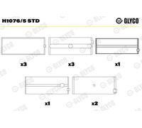 Cuscinetto albero a gomiti per FORD FORD AUSTRALIA LDV CONVOY TRANSIT TRANSIT TO