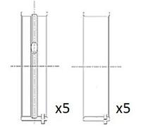 Cuscinetto albero a gomiti per MERCEDES-BENZ CLASSE C CLASSE CLC CLASSE E CLASSE