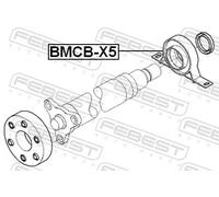 FEBEST BMCB-X5 Cuscinetto, Supporto intermedio albero cardanico