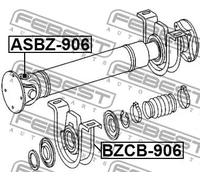 Cuscinetto albero di trasmissione BZCB-906 FEBEST per MERCEDES-BENZ VW