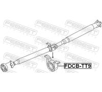 Cuscinetto albero di trasmissione FDCB-TT9 FEBEST per FORD TRANSIT Autobus