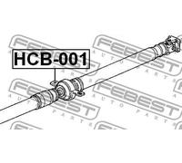 Cuscinetto albero di trasmissione HCB-001 FEBEST per HONDA CR-V II