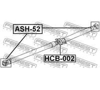 FEBEST HCB-002 Cuscinetto, Supporto intermedio albero cardanico
