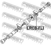 FEBEST Cuscinetto, Supporto intermedio albero cardanico LRCB-FLI LAND ROVER,Freelander SUV (L314),Freelander SUV Cabrio (L314)