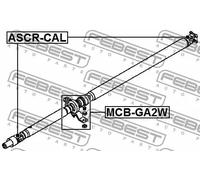 Cuscinetto albero di trasmissione MCB-GA2W FEBEST per MITSUBISHI OUTLANDER II