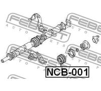 FEBEST NCB-001 Cuscinetto, Supporto intermedio albero cardanico