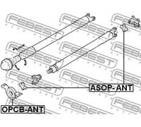 Cuscinetto albero di trasmissione OPCB-ANT FEBEST per OPEL CHEVROLET