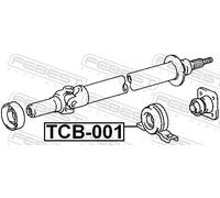 Cuscinetto albero di trasmissione TCB-001 FEBEST