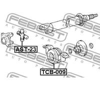 Cuscinetto albero di trasmissione TCB-009 FEBEST per TOYOTA HILUX IV Pick-up