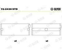 Cuscinetto albero motore GLYCO 72-2439 STD