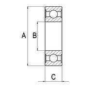 Cuscinetto alternatore F 032 140 754 HC-Cargo
