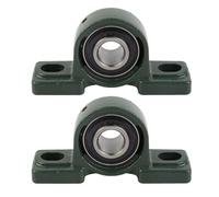 Cuscinetto Blocchetto UCP204, Supporto a Blocchetto, Diametro Foro 20mm, 2 Pezzi - Autoregolante, Acciaio e Ghisa Robusti, Uso Industriale Versatile