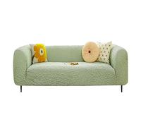 cuscinetto comune divano antiscivolo, For divano a 3 posti con gonna, fodera for divano altamente elastica, indeformabile for un uso prolungato(Light Green,235 300cm)