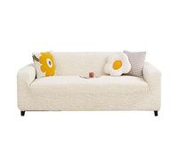cuscinetto comune divano antiscivolo, For divano a 3 posti con gonna, fodera for divano altamente elastica, indeformabile for un uso prolungato(Beige,235 300cm)