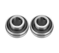 Cuscinetto con inserto in acciaio con cuscinetto a sfere 25x52x34,1 mm |Cuscinetto del blocchetto di cuscino da 2 pezzi per macchinari/strumenti/attrezzature |Serie UC205, elevata (UC205-14)