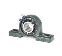 Cuscinetto con supporto integrato Blocco cuscino con cuscinetto sferico esterno 1 pezzo con foro del sedile verticale 12/15/17/20/25/30 mm(UCP204 20mm)