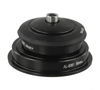 Cuscinetto conico per sterzo da 44 mm/56 mm per strada per bici, coppa sterzo in lega di alluminio a doppia tenuta con compatibilità forcella da 28,6 mm, nero
