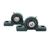 Cuscinetto del blocchetto di cuscino, 2 pezzi UCP205 Cuscinetto del blocchetto di cuscino autoallineante da 25 mm, cuscinetto dell'unità montata, cuscinetto in acciaio + cuscinetto montato su un blocc