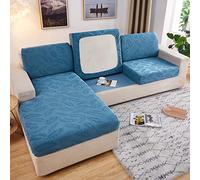 cuscinetto del divano elastico, Copridivano antiscivolo elasticizzato Jacquard, 1-3 posti, multicolore, diverse misure(Blueb,1-seater(50-65cm))