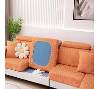 cuscinetto del divano elastico, Copridivano elasticizzato for seduta e schienale, multicolore, diverse misure(Orange,Chaiselongue(160-190cm))