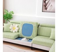 cuscinetto del divano elastico, Copridivano elasticizzato for seduta e schienale, multicolore, diverse misure(Green,1-seater-X(65-95cm))