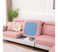 cuscinetto del divano elastico, Copridivano elasticizzato for seduta e schienale, multicolore, diverse misure(Pink,2-seater-X(95-135cm))