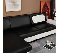 cuscinetto del divano elastico, Copridivano, sedia, cuscino for seduta e schienale, multicolore, diverse misure(Black,3-seater(150-190cm))