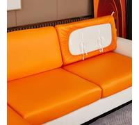cuscinetto del divano elastico, Copridivano, sedia, cuscino for seduta e schienale, multicolore, diverse misure(Orange,4-seater-X(165-195cm))