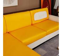 cuscinetto del divano elastico, Copridivano, sedia, cuscino for seduta e schienale, multicolore, diverse misure(Yellow,Backrest(60-85cm))
