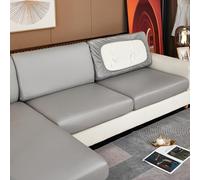 cuscinetto del divano elastico, Copridivano, sedia, cuscino for seduta e schienale, multicolore, diverse misure(Lightgray,1-seater(50-63cm))