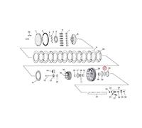 Cuscinetto Del Mozzo Della Lavatrice .0980 Pollici Per Harley-Davidson
