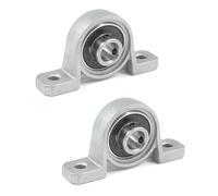 Cuscinetto del supporto Alloggiamento in fusione del blocco cuscino 2X KP08, cuscinetto a sfere con inserto 8 X 20 X 6 mm Ricambio supporto albero