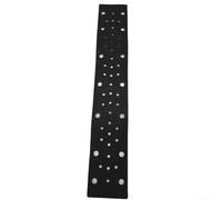 Cuscinetto di interfaccia in velluto, 70 x 400 mm, supporto protettivo per levigatrice pneumatica autoadescante, adattatore morbido per smerigliatura fine, per lavori di contorno, nero (70 x 400 mm)