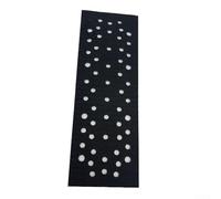Cuscinetto di interfaccia in velluto, 70 x 400 mm, supporto protettivo per levigatrice pneumatica autoadescante, adattatore morbido per smerigliatura fine, per lavori di contorno, nero (70 x 198 mm)