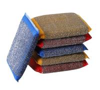 Cuscinetto di pulizia della spugna: cuscinetto in acciaio che non si aggirano, può essere riutilizzato olio antiaderente. Tessuto dsse Filo Argento Doppio Faccio: Spugna Des Lavaggio Cavo