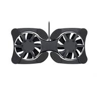 Cuscinetto di Raffreddamento per Laptop a Ventola Doppia USB Portatile Raffreddatore Silenzioso con Bracci Regolabili PC Notebook