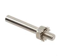 Cuscinetto di supporto per lucidatura e anello da 7,6 cm per levigatrici pneumatiche Plus da 75 mm con supporto orbitale per filettatura con 1 gancio maschio oltre 420 e gambo da 635 mm velocità