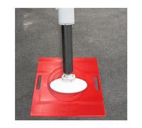 Cuscinetto di Supporto per stabilizzatore, Spesso 8 cm, Resistente, per Gru e Camper - Cuscinetto di atterraggio stabilizzatore impilabile con Maniglia ergonomica, Supporta 5002 kg, 50x50 cm