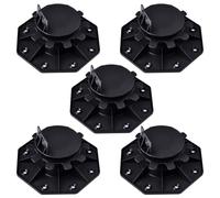 Cuscinetto di supporto regolabile per assi da terrazzo - Cuscinetto a piastre regolabili, piedini regolabili per sottostruttura del pavimento del terrazzo, cuscinetto per lastre da terrazzo, adatto