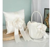 Cuscinetto Fedi Cestino Del Fiore Matrimonio Cesto Fiori Per La Fioraia