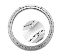 Cuscinetto for giradischi girevole Lazy Susan in alluminio, argento, diverse misure(10 inches (250mm))