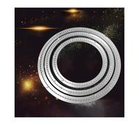 Cuscinetto for giradischi rotante in lega di alluminio da 1 pezzo | Argento, for tavolo da cucina, tavolo, espositore, decorazione for torte(450mm(18 inches))