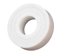 Cuscinetto in ceramica 608-2RS a tenuta completa, 8 x 22 x 7 mm, copertura bianca ad alta temperatura 105 ℃ zirconio in terracotta PTEF resistente alla polvere compatto per dispositivi strumentazione