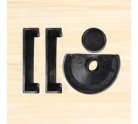 Cuscinetto in gomma antiscivolo per morsa, 4 pezzi coperture protettive per ganasce 50/60/70/80 mm, cuscinetti neri non si rovina per morsa da banco piccola