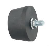 Cuscinetto in gomma per compressore d'aria M6/M8, isolatore di vibrazioni con viti, antiurto, antiscivolo, ricambio per macchine ad olio, pompe d'aria e compressori, 45 x 20 mm, 46 x 28 mm, nero (M8)