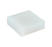 Cuscinetto in gomma siliconica bianca, foglio di gomma siliconica 100x100mm, piastra isolante in silicone resistente all'acqua for progetto fai da te(100 x 100 x 15mm)