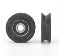 Cuscinetto in nylon con scanalatura a V da 10 * 50 * 16mm, pacchetto puleggia, ruota di sospensione in plastica resistente all'usura, ruota di rotolamento